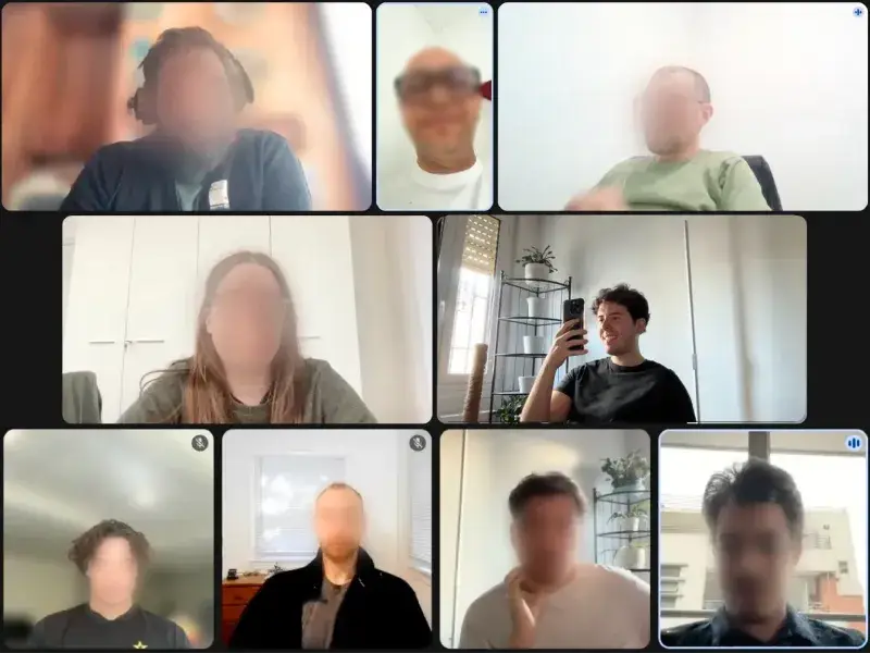 Team Pipefarm in call di allineamento